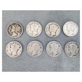 Mercury dimes (7)