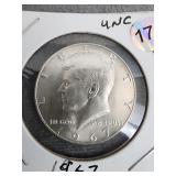 Kennedy half January 1967