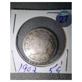 1902 Liberty nickel