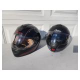 2 Indian black helmets XL