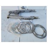 5 Sprockets and a swing arm