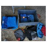 Tote of miscellaneous bags