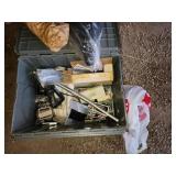 Tote of bicycle parts seats spokes meares
