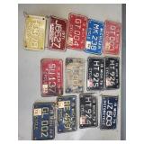 Assorted lot of VIntage motorcycle license plates