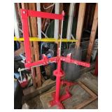 Manual tire changer on platform