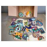 Assorted vintage bike patches