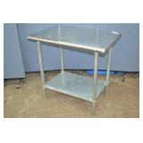 Stainless Steel Restaurant Prep Table With Shelf