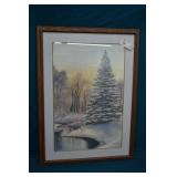 Bill Hamilton Signed Print A Snowy River