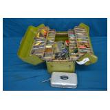 Vintage Simosen Fishing Tackle Box w/ Contents
