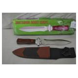 10" Matador Dagger Style Boot Knife w/ Sheath