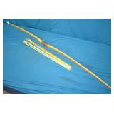 62" Vintage Wood Long Bow 20lb