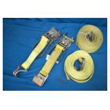 2pcs Used Heavy Duty Ratcheting Tie Downs