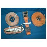 2pcs Used Heavy Duty Ratcheting Tie Downs