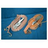 2pcs Used Heavy Duty Ratcheting Tie Downs