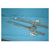 4pcs Various Fishing Rods & 3 Fishing Reels