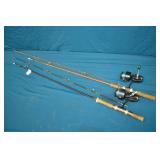 2 Fishing Rods w/ Mitchell Fishing reels