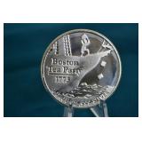 1oz .999 Fine Silver Boston Tea Party Round