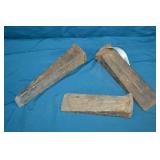 3pcs Heavy Solid Steel Splitting Wedges