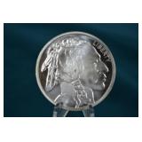1oz .999 Fine Silver Buffalo / Indian Head Round