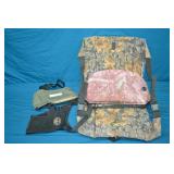 2 Long Gun Shoulder Savers & Camo Seat Cushions
