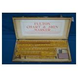 Vintage 86pc Fulton Chart & Sign Marker Set