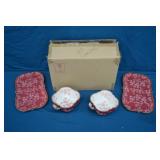 New Temptations Floral Lace 4pc Snack Service Set