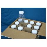 11pcs New 1 qt Glass Jars w/ Lids