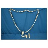 Lg Vintage Celtic St Patrick Shamrock Rosary