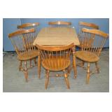 Ethan Allen Nutmeg Table & 6 Chairs