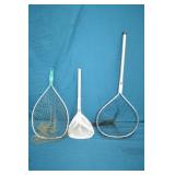 2 Small Hand Fish Nets & Bait Net
