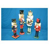4pcs Wooden Christmas Nutcrackers 15" to 20"