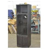 Lighted Glass Door Curio Cabinet