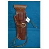 10" Saddle Leather Western Revolver Holster