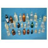 Lot Numerous Antique Apothecary & Other Bottles