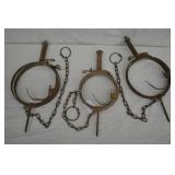 3pcs Antique Bigelow Killer Traps