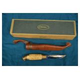 New Marttiini Puokko Lynx Head Fixed Blade Knife