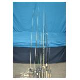 Lg Lot Various Fishing Poles & Fishing Reels
