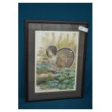 JF Landenberger Print Ruffed Grouse Signed