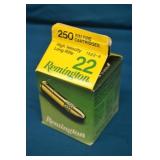 1 Box 250 Rounds Remington 22LR Ammunition