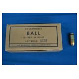 1 Box 50 Rounds Olin .45 Cal M1911 Ammunition
