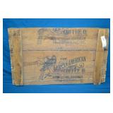 Antique German American Coffee Wood Crate Lid