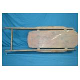 Antique 44" Wood Frame Metal Runner Sled