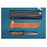 New KA-BAR USMC Fixed Blade Combat Knife 1217