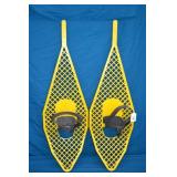 34" Yellow Heavy Plastic Strap On Snowshoes