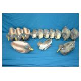 13pcs Varius Plastic Duck Decoys
