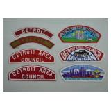 7pcs Various Detroit Area Council Standard CSPs