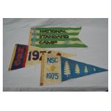3pcs 1975, 76, & 78 BSA Nat Standard Camp Pennants