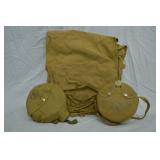 1960s BSA Canteen, Mess Kit, & Backpack