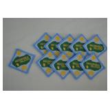 10pcs Light Blue Border Brownsea Island Patches