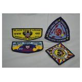 4 OA Black Eagle Lodge 482 Flaps & Patches